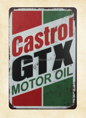 Castrol Oil Gtx - Репродукции садовых декораций, металлическая табличка Castrol