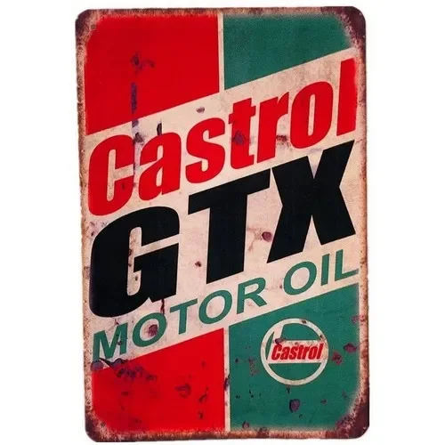 Ретро-табличка Castrol GTX Mot – обзор и цена Castrol Oil Gtx
